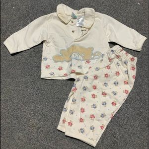 Teddy Bear Long Sleeve and Pants Set